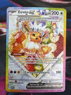 Pokemon Eevee EX 174 Prismatic Evolutions Promo Card NM - Image 2