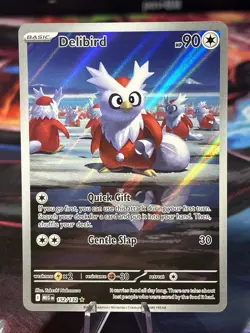 Delibird Illustration Rare Holofoil MEG 152/132 NM/M Pokemon TCG - Image 1