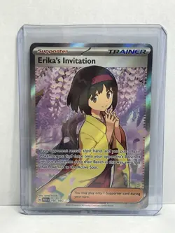 Pokemon Card - Erika's Invitation Scarlet & Violet 151 196/165 Ultra Rare Holo - Image 1
