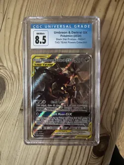Umbreon and Darkrai GX - Pokemon 2020 - Black Star Promos SM241 tag Team Powers - Image 1