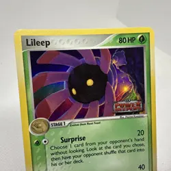 Vintage Y2K Lileep #52 Pokemon Power Keepers Reverse Holo Card 2007 Authentic - Image 3
