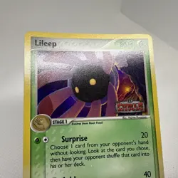 Vintage Y2K Lileep #52 Pokemon Power Keepers Reverse Holo Card 2007 Authentic - Image 4