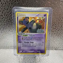 Pokemon EX Crystal Guardians Grumpig Reverse Holo Rare #20/100 2006 - Image 1