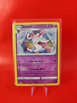 Pokemon Sylveon TCG SWSH211 Black Star Promo Holo Card Near Mint Condition - Image 1