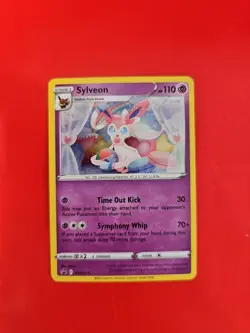 Pokemon Sylveon TCG SWSH211 Black Star Promo Holo Card Near Mint Condition - Image 3