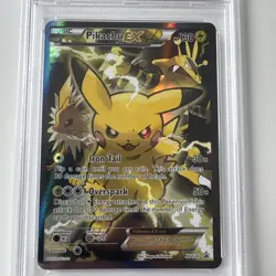Pokemon Cards - Pikachu EX XY124 Red & Blue Coll. Black Star XY Promo | PSA 7 - Image 2