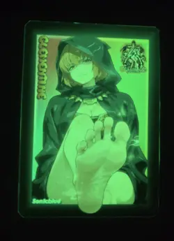 Clementine Overlord Custom Glow Waifu Card Feet Fan Art - Image 2