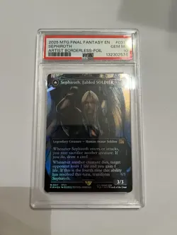 Magic MTG Sephiroth Fabled Soldier FF Artist Borderless Foil #0317 PSA 10 - Image 1