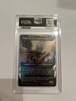Magic MTG Sephiroth Fabled Soldier FF Artist Borderless Foil #0317 PSA 10 - Image 2