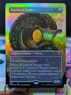 MTG Double Masters- Wurmcoil Engine 368 Borderless Foil - Image 1