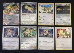 Pokemon TCG Meowth & Persian Lot: 8 Card Collection Set - Image 1