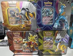 Pokemon Paradox Destinies Tin Lot GougingFire, RagingBolt,IronCrown,Iron Boulder - Image 1