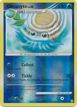 Omanyte 70/99 Platinum Arceus REVERSE HOLO MINT! Pokemon - Image 1