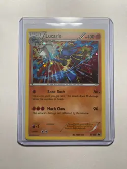 Pokemon Steam Seige Lucario (XY140) Black Star Promo, Holo Rare, Near Mint/Mint - Image 1