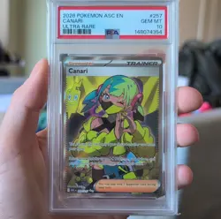 Pokemon Canari Trainer Ultra Rare 257/247 Ascended Heroes PSA 10 - Image 1