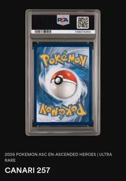 Pokemon Canari Trainer Ultra Rare 257/247 Ascended Heroes PSA 10 - Image 4