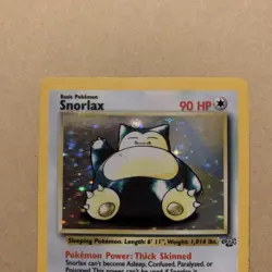 Pokemon TCG Snorlax 11/64 Jungle Holo Rare MP Condition - Image 2