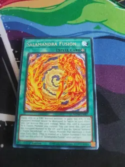Yugioh! Salamandra Fusion - MZMI-EN007 - Rare - 1st Edition Near Mint, English - Image 1