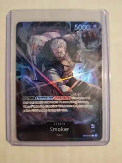 Smoker Op02-093 Alt Art Leader - One Piece TCG English Card Near Mint Foil - Image 1