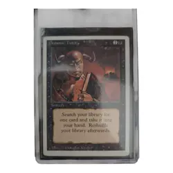 Revised 3rd Edition MTG 1 Demonic Tutor Magic Played A Bunch - Image 1