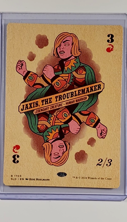 2024 MTG Magic the Gathering SLD Secret Lair Drop #1703 Jaxis The Troublemaker - Image 1