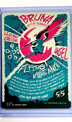 2023 MTG Magic the Gathering Secret Lair Poster #1221 Bruna Light of Alabaster - Image 1