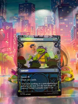 Donatello's Technique (Showcase) Teenage Mutant Ninja Turtles MTG Magic FOIL - Image 1