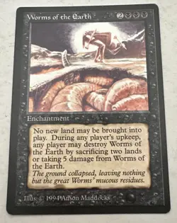 MTG * Worms of the Earth NM The Dark Regular SellbyCyn - Image 1