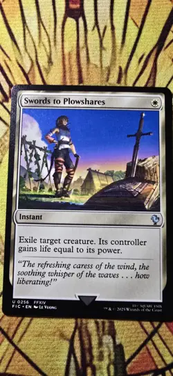 Swords to Plowshares Commander: Final Fantasy Regular Instant Uncommon MTG NM - Image 1