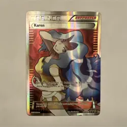 Pokemon Karen Full Art Trainer Supporter Promo Alternate Art Holo Card XY177A - Image 1