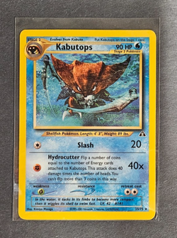Kabutops (25) Rare Neo Discovery 25/75 NM/LP Pokemon TCG Vintage - Image 1