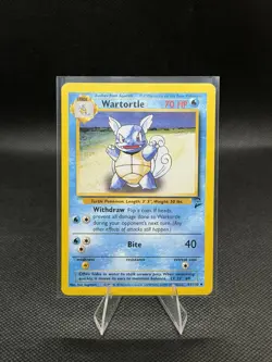 Pokemon TCG Base Set 2 Wartortle #63/130 Unlimited Uncommon Vintage 2000 LP - Image 1