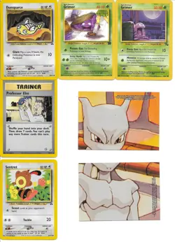 22 Pokemon Card lot Ash Pikachu Seaking Mankey Rattata Sentret Grimer Zubat Poke - Image 2