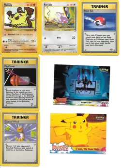 22 Pokemon Card lot Ash Pikachu Seaking Mankey Rattata Sentret Grimer Zubat Poke - Image 3