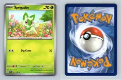 Sprigatito #13 SV Paldea Evolved Common Pokemon 2023 TCG Card - Image 1