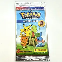 2004 Pokemon Panini Action Cards Advanced Booster Pack Lenticular Sealed New - Image 1