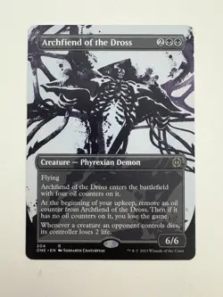 Archfiend of the Dross Showcase MTG Magic the Gathering Card NM Near Mint ONE - Image 1