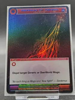 Chaotic Card : Refrain Of Denial Dawn Of Perim 1st Edition Dop Super Rare Mugic - Image 1