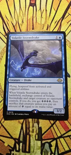 Volatile Stormdrake Modern Horizons 3 Regular Creature Rare MTG NM - Image 1
