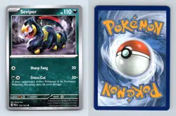 Seviper #137 SV Paldea Evolved Uncommon Pokemon 2023 TCG Card - Image 1
