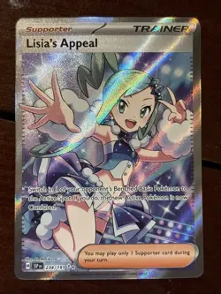Pokemon Surging Sparks Lisia’s Appeal 234/191 Full Art Holo Rare - Image 1