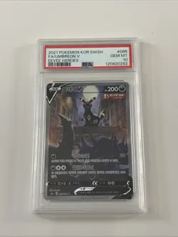 Pokemon TCG Umbreon v 085/069 SR S6a Korean Eevee Heroes PSA 10 - Image 1