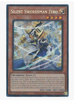 Silent Swordsman Zero - MP25-EN059 - Prismatic Secret Rare YuGiOh - Image 1