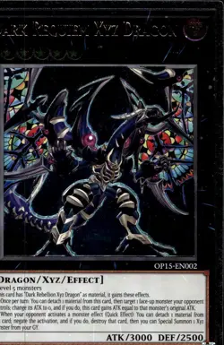 Dark Requiem Xyz Dragon OTS Ultimate Rare OP15-EN002 Yu-Gi-Oh! - Image 1