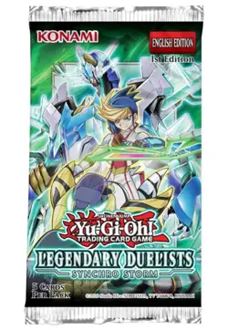 2X YuGiOh! Legendary Duelists: Synchro Storm Factory Sealed Booster Pack’s - Image 2