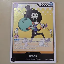 One Piece Brook (OP06-092/239) OP06 Wings of the Captain NM FOIL TCG CCG - Image 1