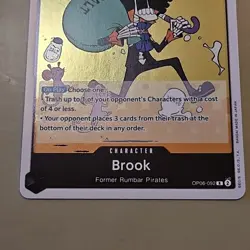 One Piece Brook (OP06-092/239) OP06 Wings of the Captain NM FOIL TCG CCG - Image 4