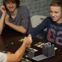 MIXPOET Deck Box for MTG Commander Cards Trading Card Case with 2 Dividers Large - Image 2