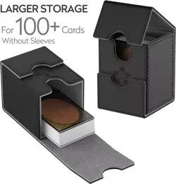 MIXPOET Deck Box for MTG Commander Cards Trading Card Case with 2 Dividers Large - Image 4