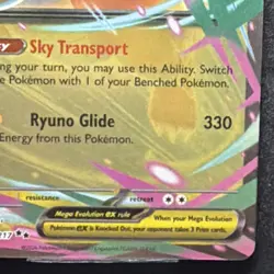 Mega Dragonite EX 152/217 Rare Foil 370 HP 330 Power ASC Pokemon TCG Card - Image 2